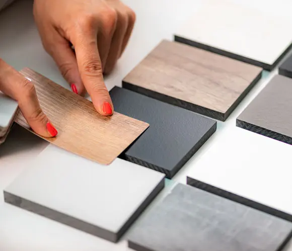 a hand showcasing materials and color