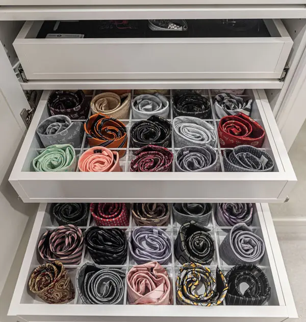 tie cubbies