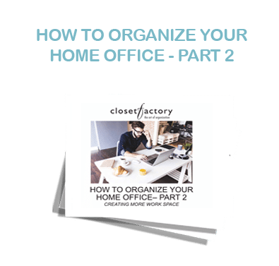 How to keep your home office organized.