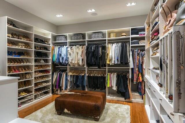 room converted into a closet