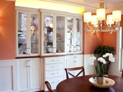 virginia beach wall unit in dining room