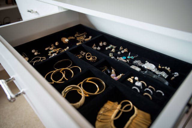 A jewelry drawer