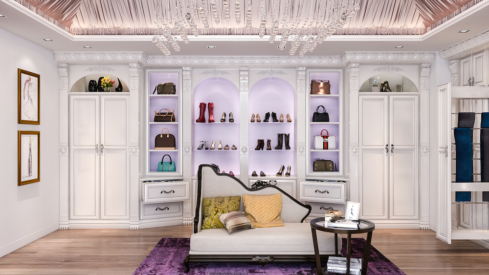 Custom Closet Design Trends: Hollywood Regency Style