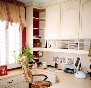 Home office-white melamine-Closet Factory