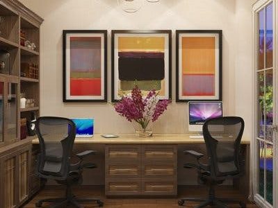 wood desk
