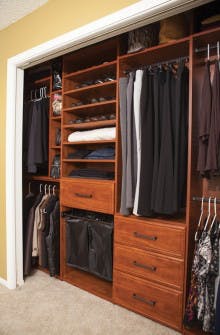 Custom Design Makeover for a Reach-in Closet