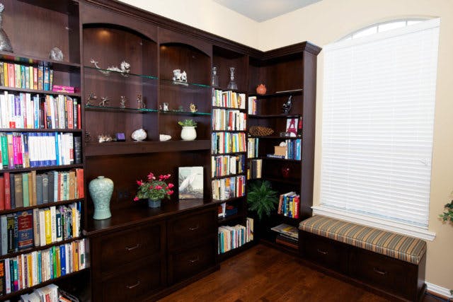 wall unit to store books