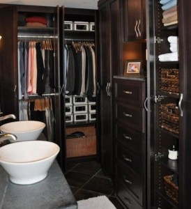 Walk-In Closet in Master Bathroom