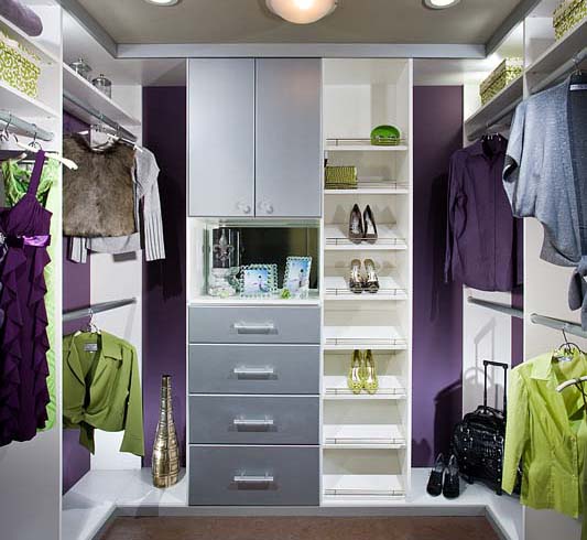 contemporary-melamine-closet - walk in