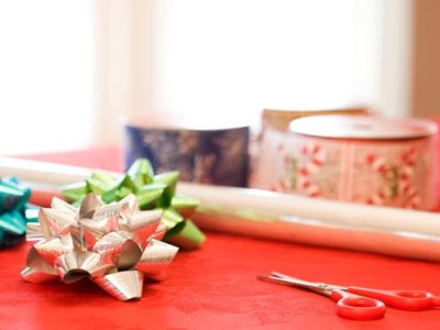 bows and gift wrap