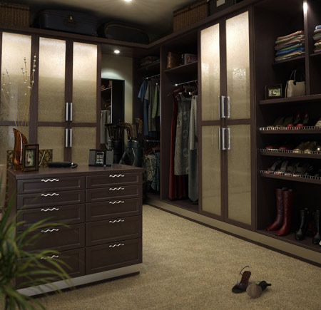 Custom Closet Design Style – Expresso Modern