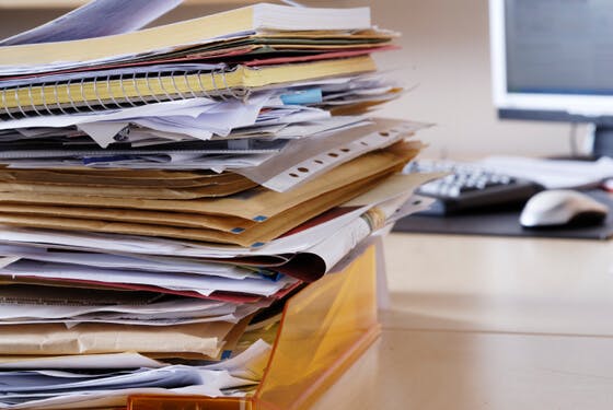 Reduce Paper Clutter