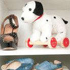 A children's dalmatian toy