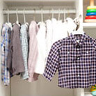 A closer image of the same children's closet