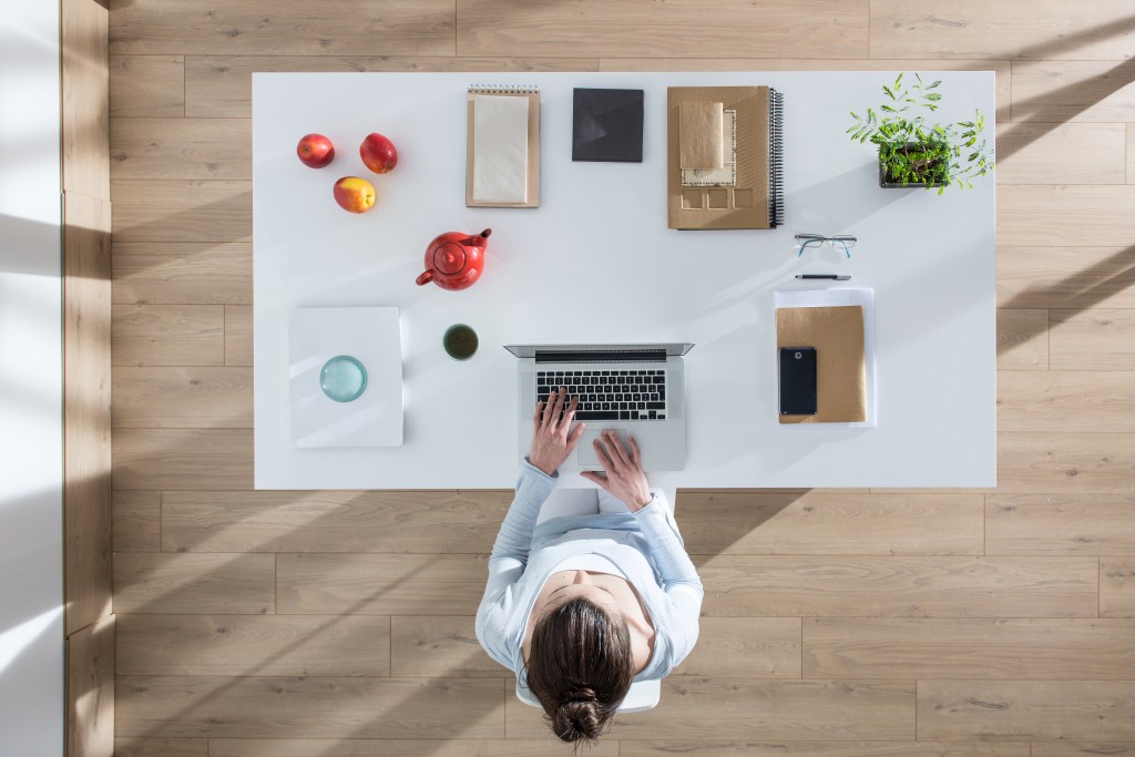 well organized desk top