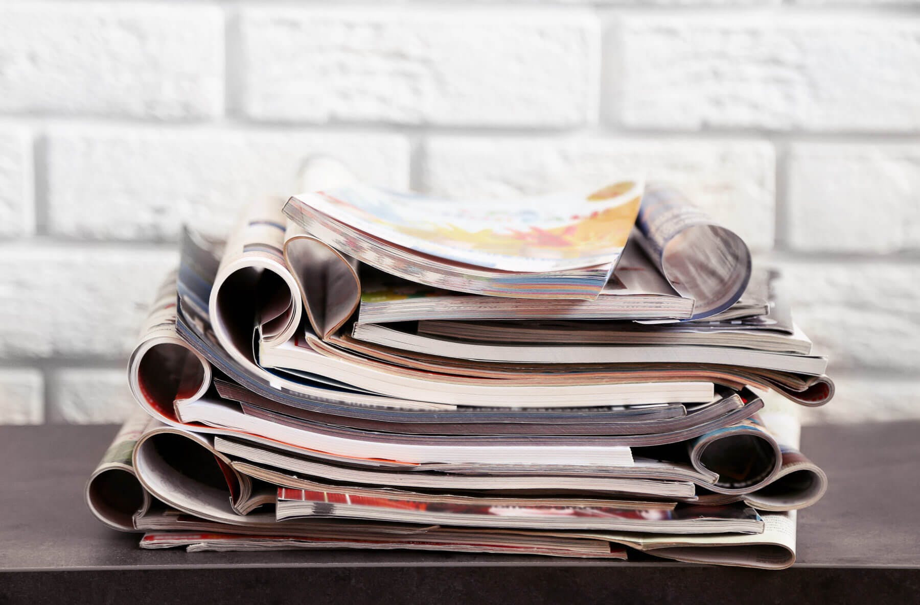 stack of magazines