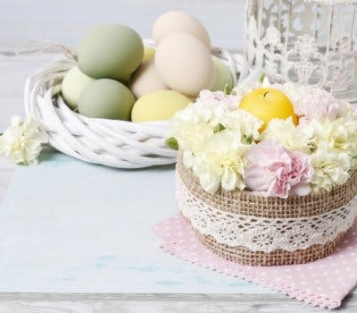 A DIY Shabby-Chic Easter Centerpiece You’ll Keep All Spring Long