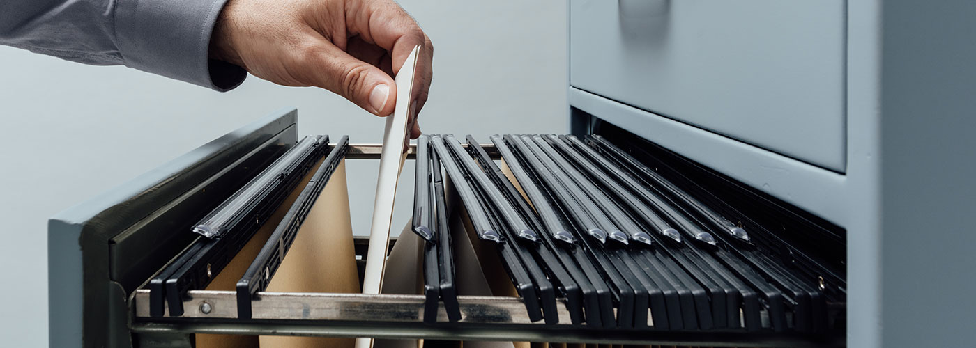 file drawer to keep your papers in