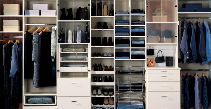 A large open wall unit