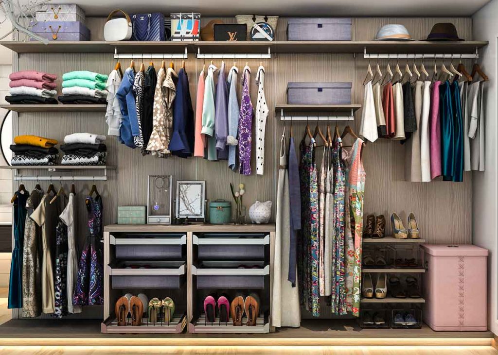 An organized summer closet is a great way to prepare for the summer months. 