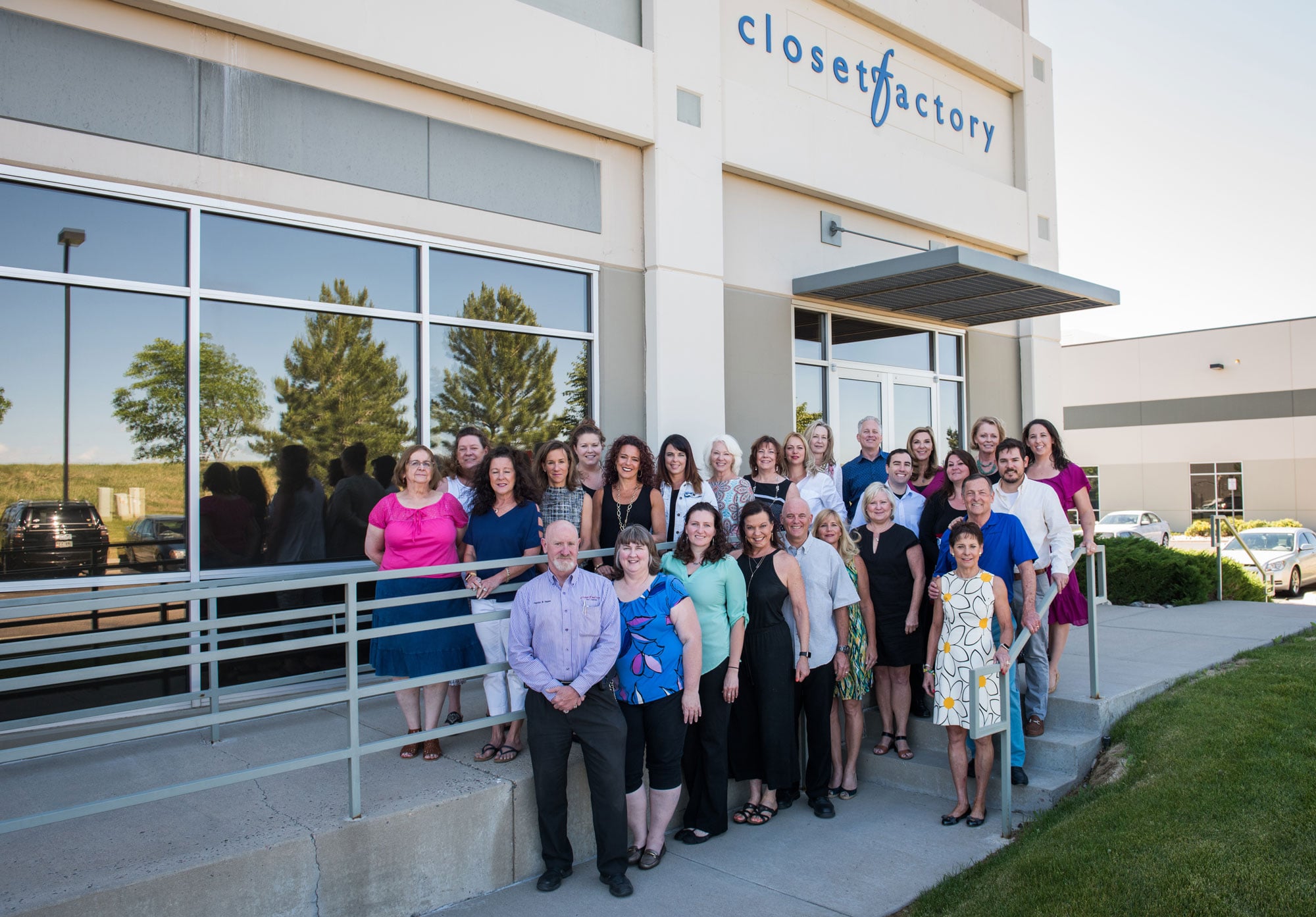 Colorado Closet Factory Building with staff in front