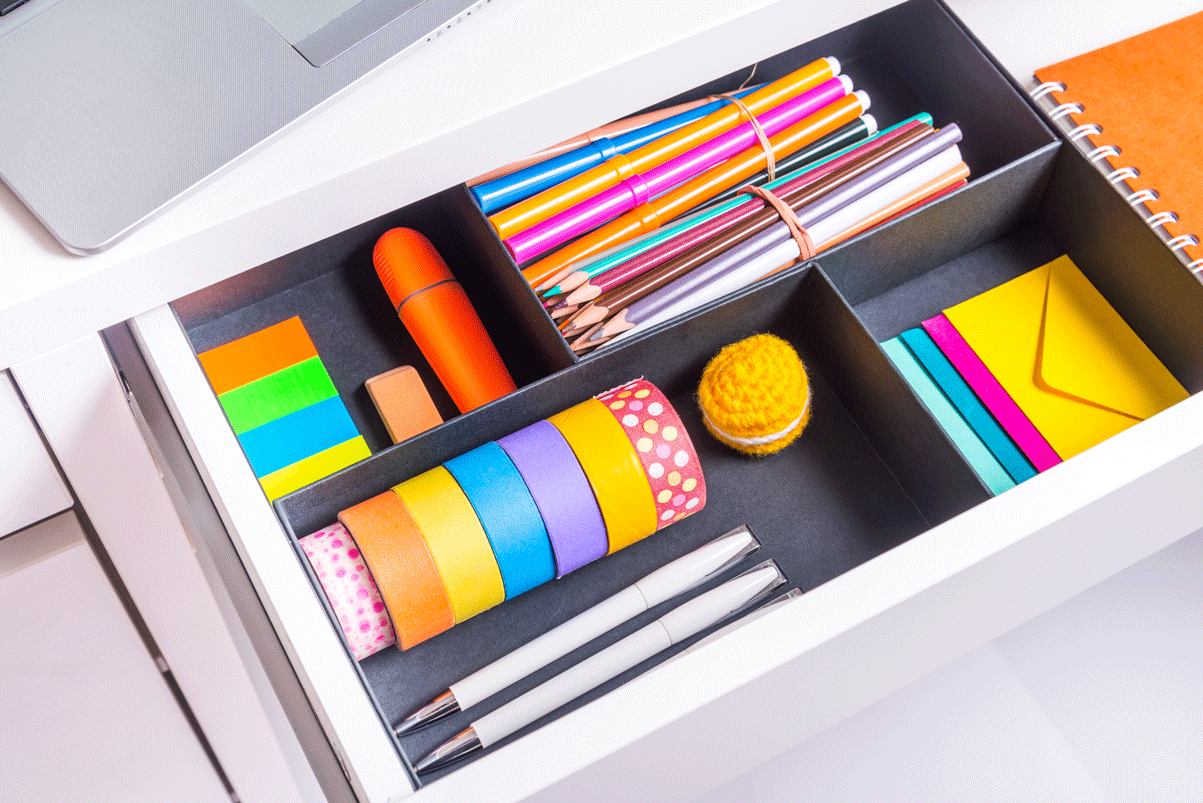 Craft Room DIY Drawer Organizer