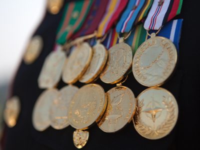 Veterans Awards Display