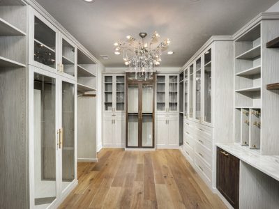 Light wood, gold hardware
