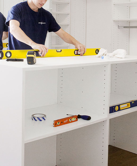Closet Factory building custom closet