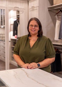 closet factory employee Megan