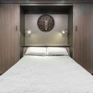 Wall bed with LED lighting