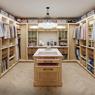 Custom Closet with island
