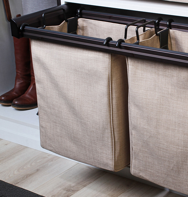 Fabric double hamper