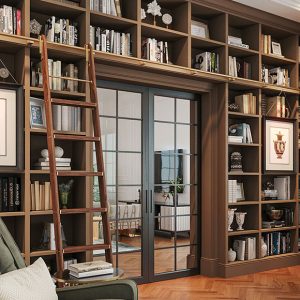 Custom library shelving