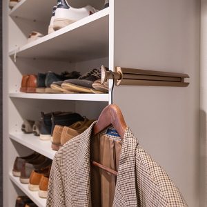 Closet with hanging valet