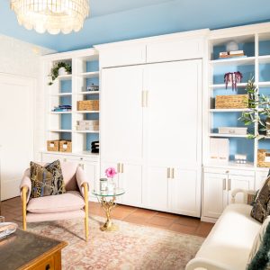 Murphy Bed closed to create dual-purpose room