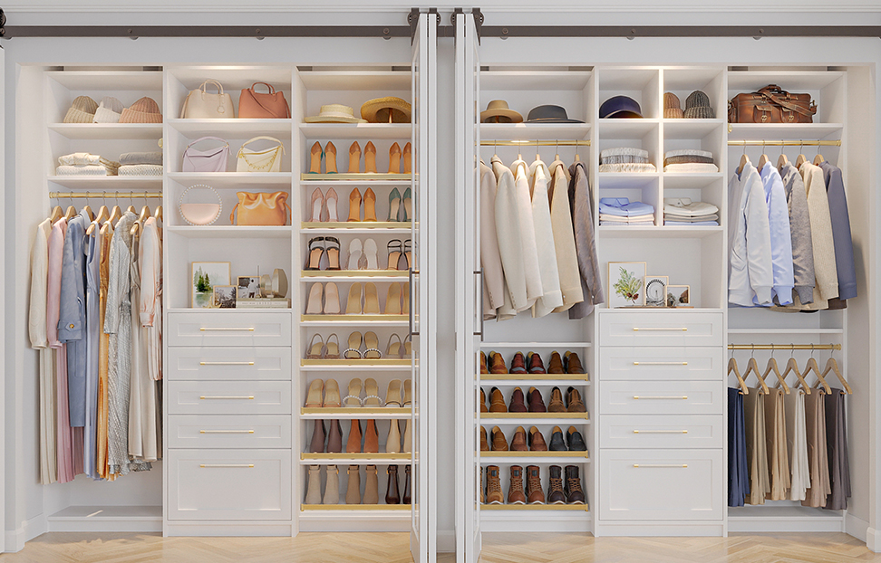 Closet Factory reach-in closet