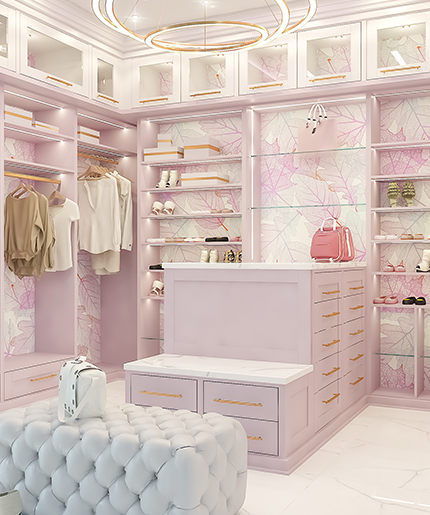 Custom walk-in closet