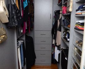 grey melamine custom closet