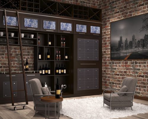 This wine bar featur...