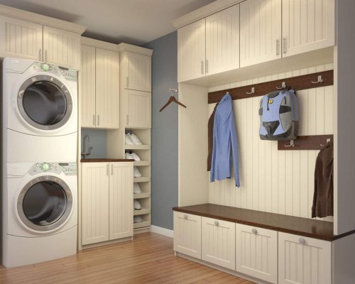 This laundry room wi...
